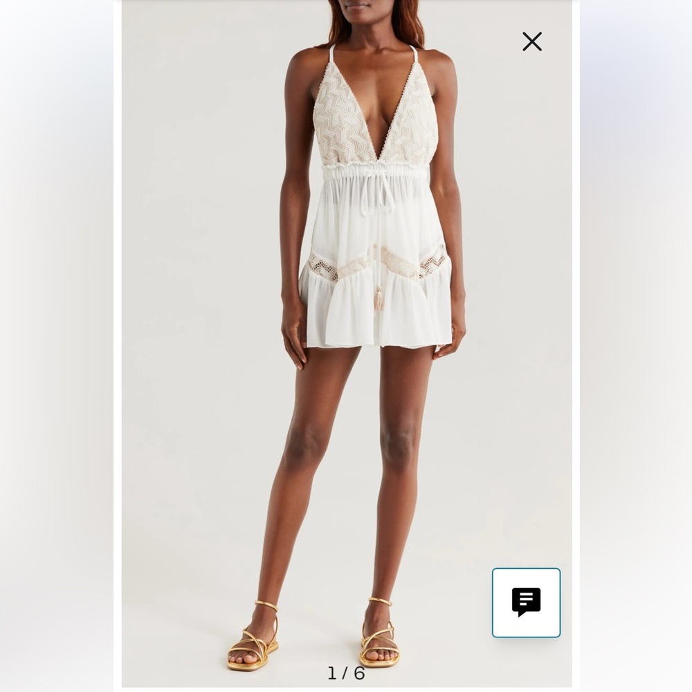 RAMY BROOK Kerry Dress | White w/Neutral | Size XS